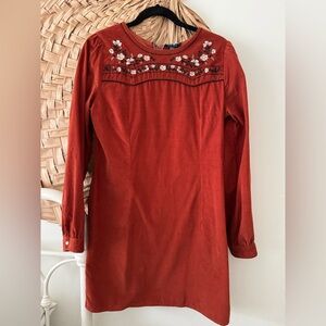 Wrangler Retro Rust Corduroy Dress